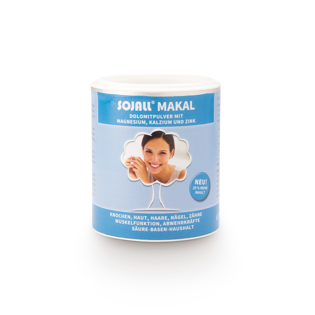 Sojall® Makal Dolomitpulver mit Magnesium, Kalzium und Zink 150 g